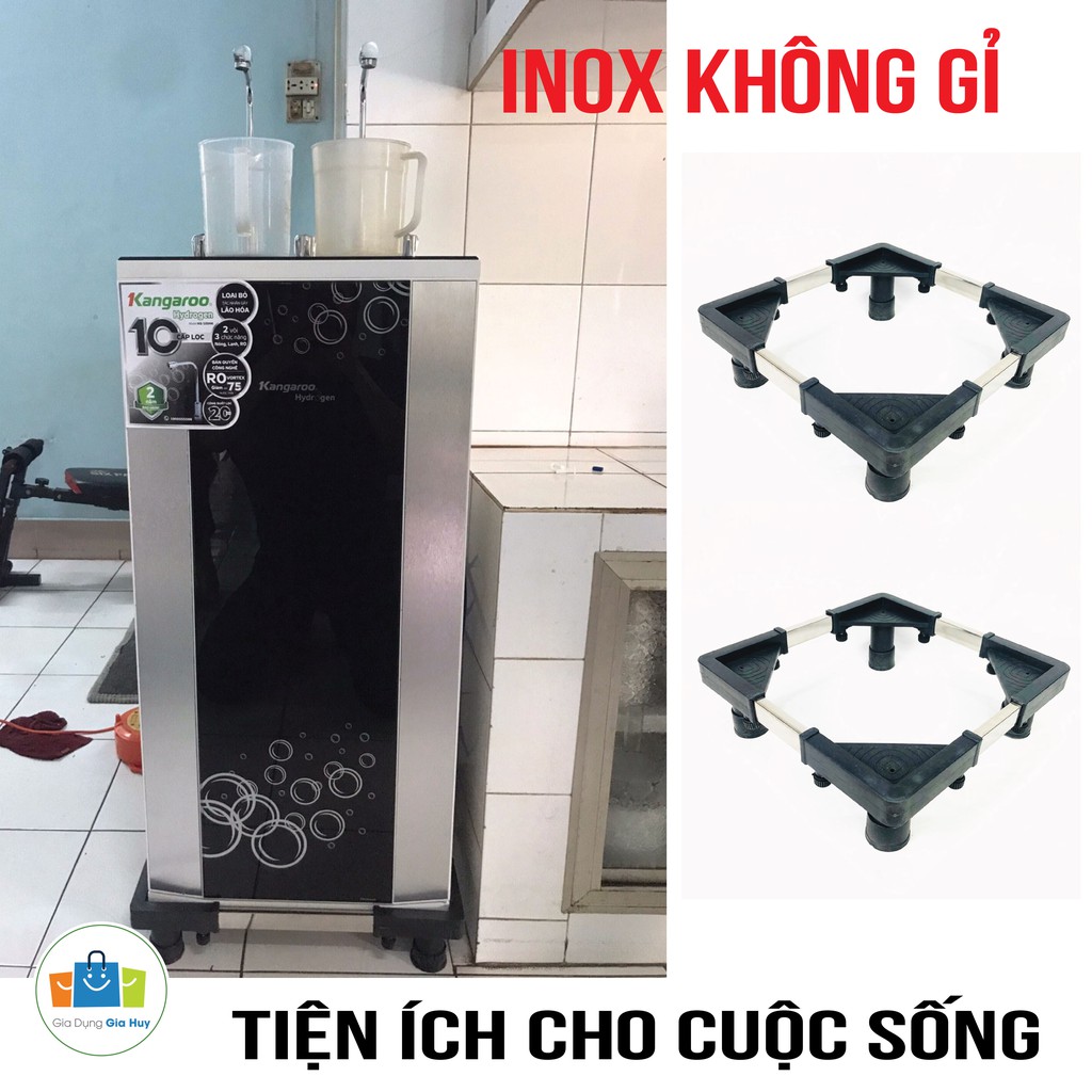 KỆ ĐỂ CHÂN MÁY LỌC NƯỚC - ĐIỀU CHỈNH THEO KÍCH THƯỚC , ĐẾ CAO SU SIÊU BỀN