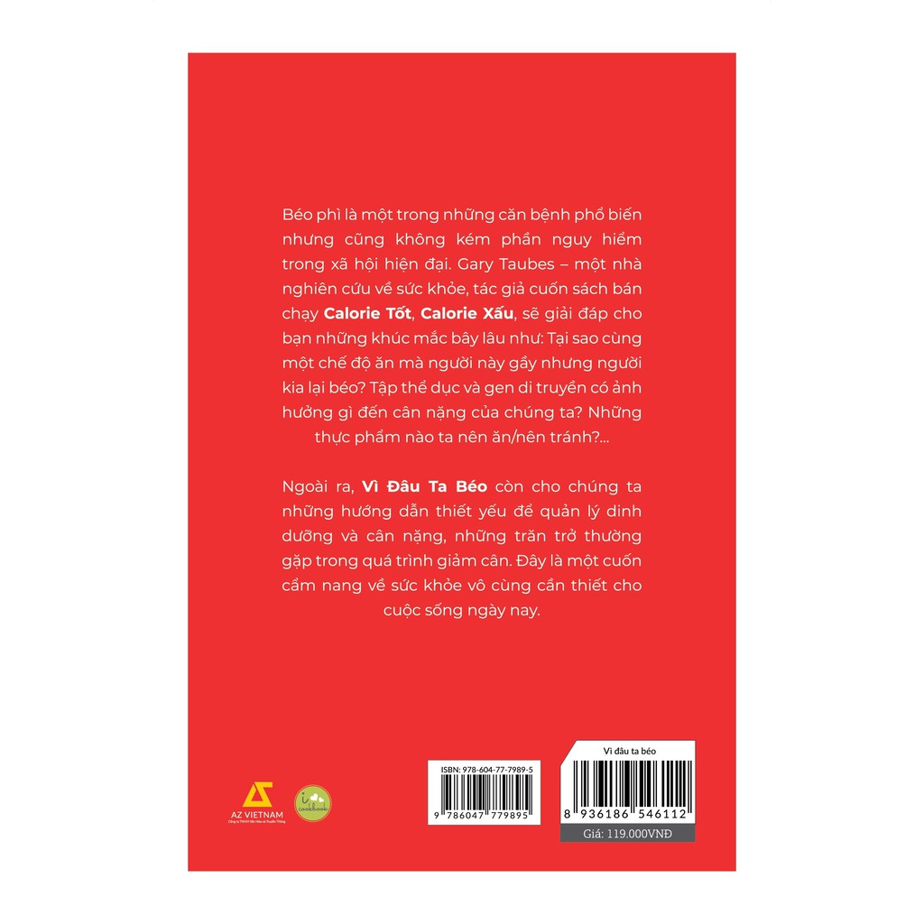 Sách - Vì Đâu Ta Béo và làm thế nào để khắc phục - Gary Taubes