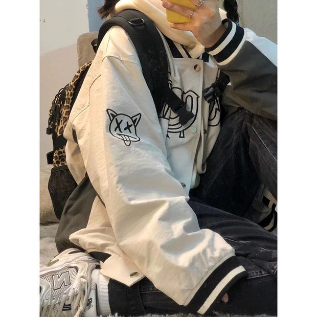 Áo bomber jacket dù 2 lớp 2021, Áo khoác bomber nữ form rộng chất dù thời trang quảng châu unisex | BigBuy360 - bigbuy360.vn