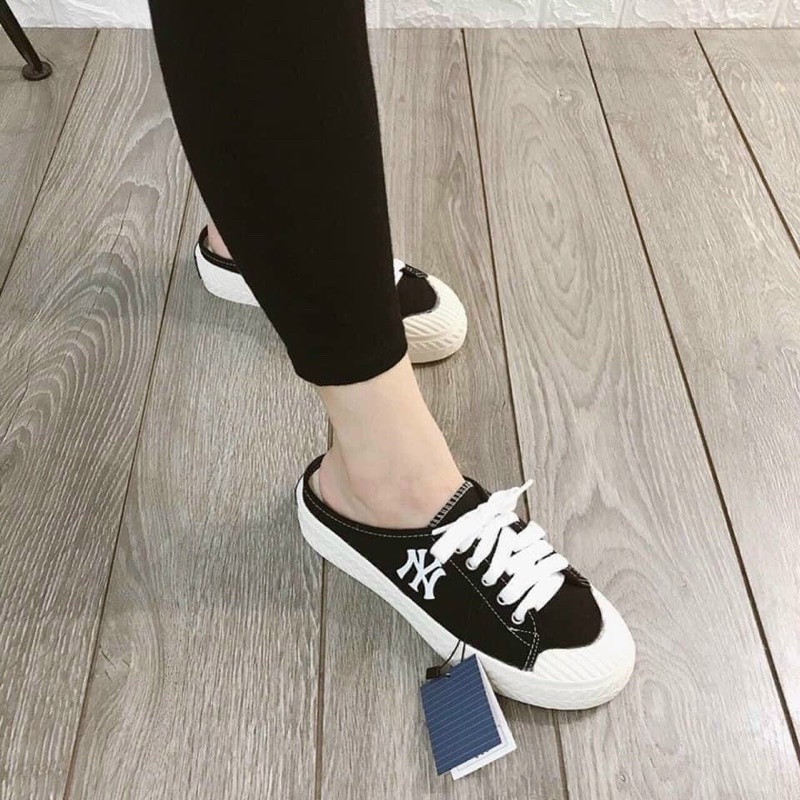 Giày đạp gót NY 4p thể thao nữ đi học đế cao siêu hot thời trang phong cách đẹp