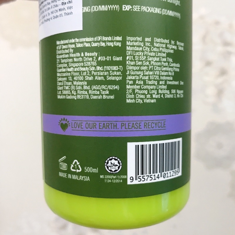 Dầu Gội Botaneco Garden Trio Oil Shampoo Hair Fall Control Ngăn Rụng Tóc 500ml