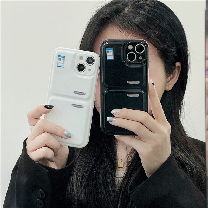 Ốp Điện Thoại TPU Mềm Chống Sốc Hình Tủ Lạnh Dễ Thương Cho iPhone 13 / 12 / 11 Pro Max / XR / XS /