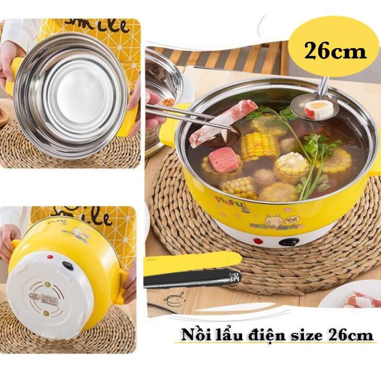 [FREESHIP❤️] NỒI LẨU MINI ĐIỆN 26CM ĐA NĂNG CAO CẤP