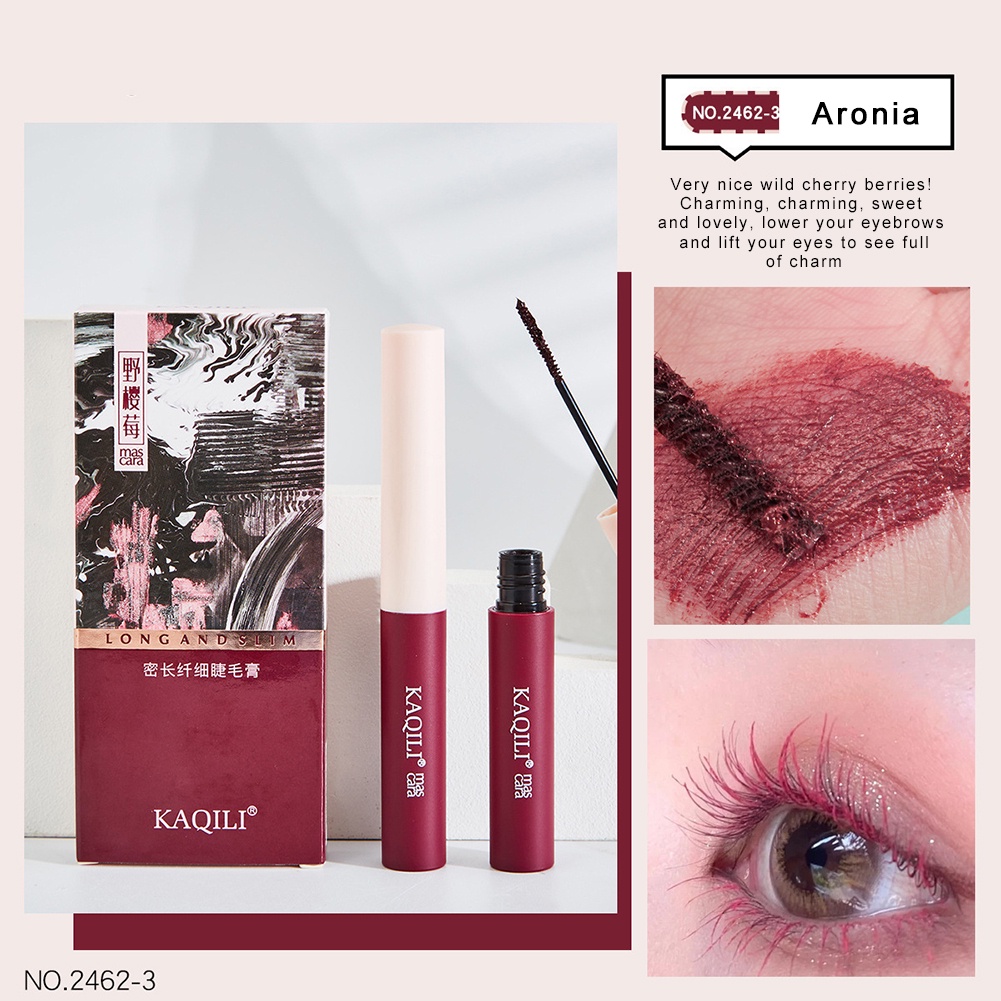 [Hàng mới về] Mascara màu sắc phong cách không thấm nước chống nhòe uốn cong làm dày lông mi