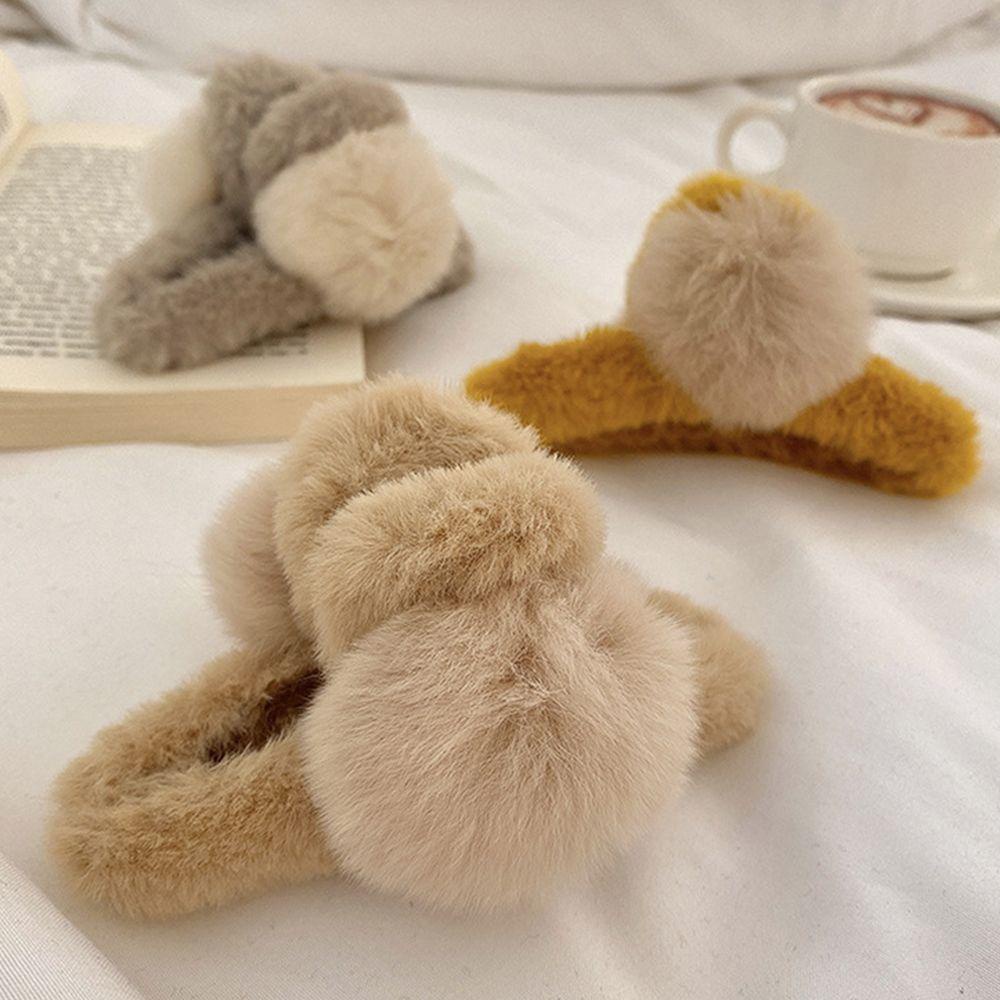 Kẹp Tóc Hình Cá Mập Màu Trơn Thời Trang Thu Đông Cho Nữ