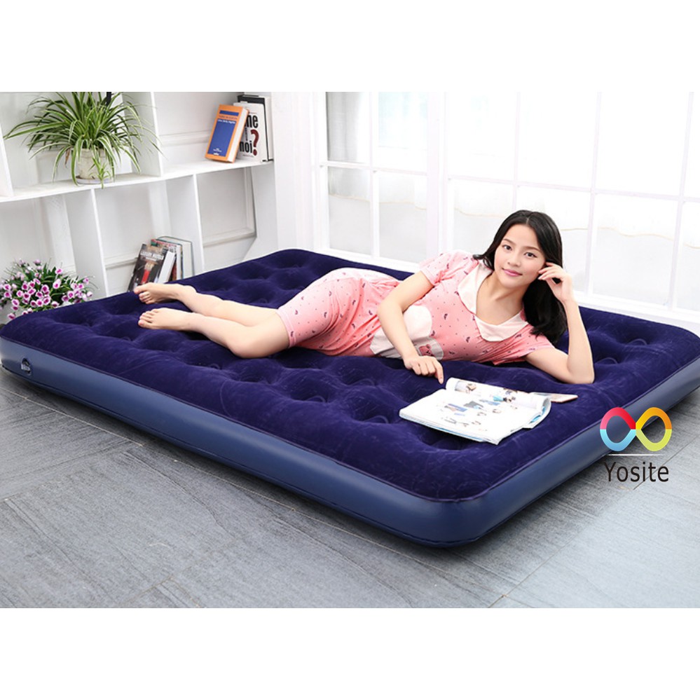 Nệm hơi Bestway Đệm hơi 203*152*22cm Tặng bơm điện