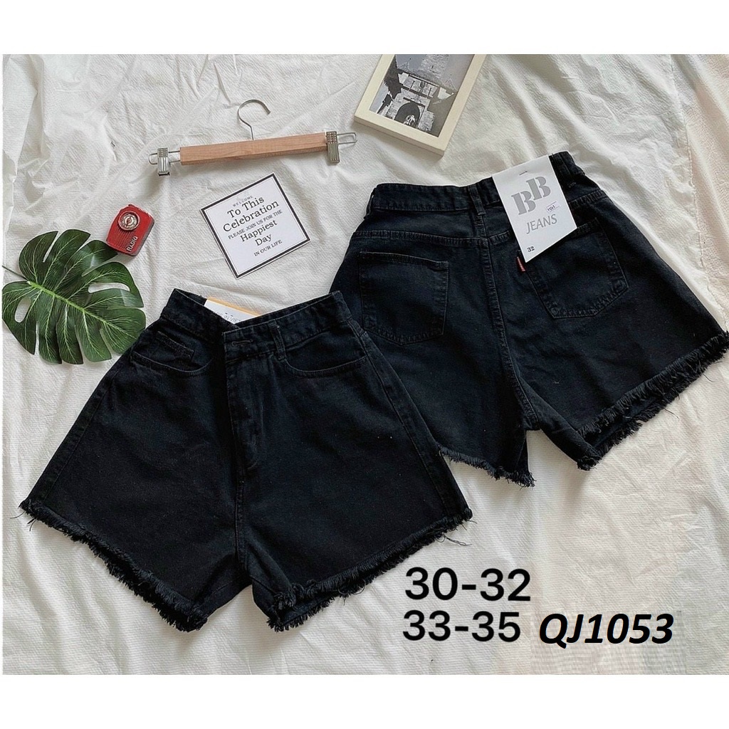 Quần đùi jeans trắng Big size vải VNXK QJ1053