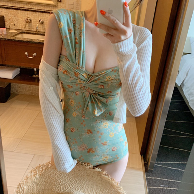 Áo tắm nữ 1 mảnh SPORTY bikini họa tiết hoa trong bộ sưu tập đồ đi biển 2023
