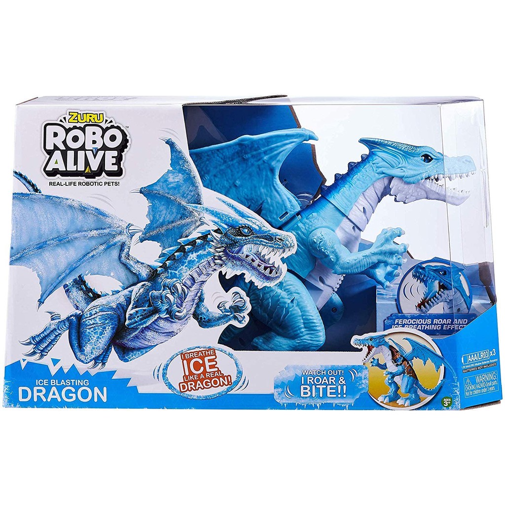 Đồ chơi Zuru Robo Alive chính hãng - Rồng lửa dũng mãnh và Rồng băng huyền bí