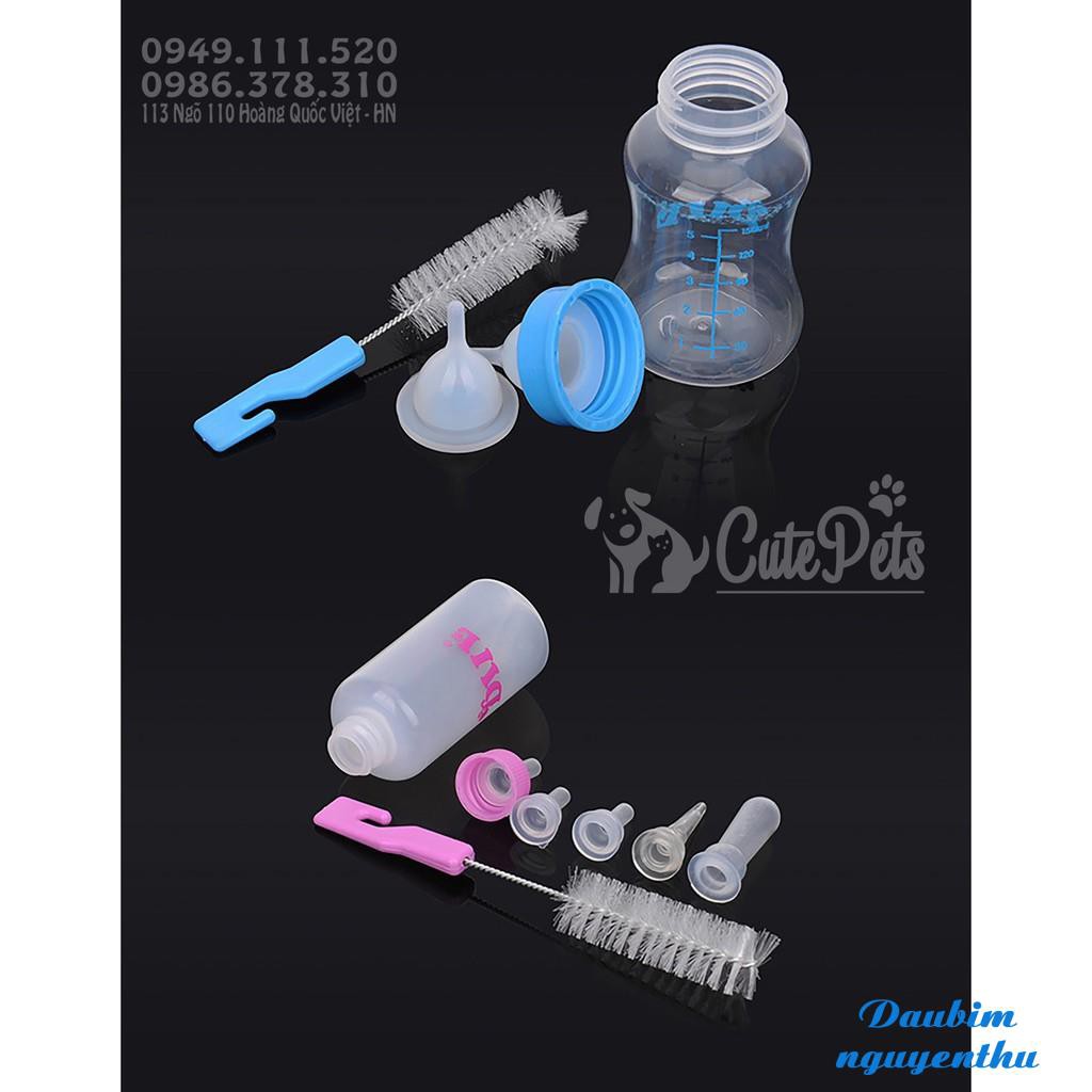 🍼 Bình sữa dành cho chó mèo con 150ml và 60ml - Genyo Phụ kiện thú cưng Pet shop hồ chí minh -YLDB