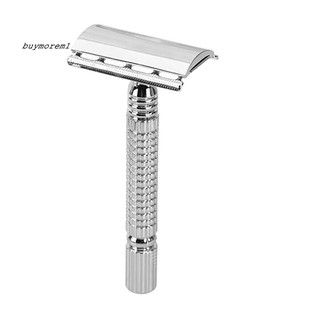 Dao cạo râu hai lưỡi kép đơn giản màu bạc