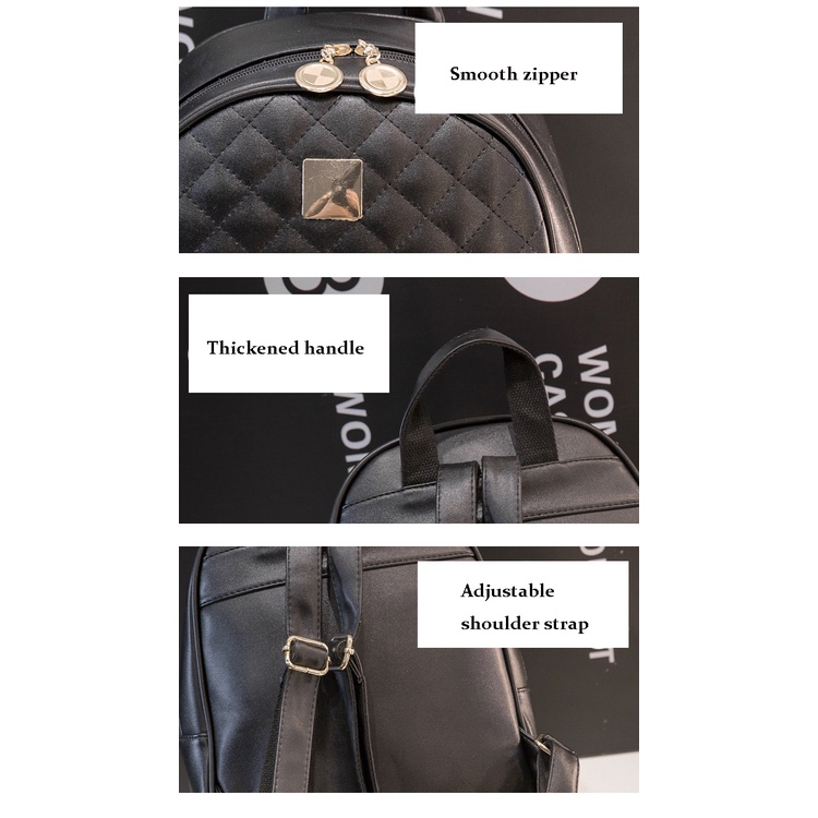 Balo Chuwanglin Từ Da PU Thời Trang Dễ Phối Đồ Phong Cách Harajuku Chất Lượng Cao Dành Cho Nữ