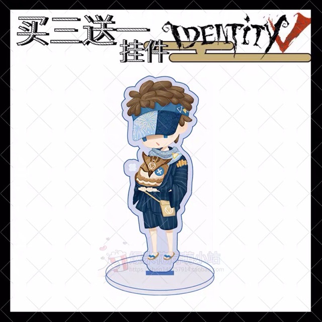 Mô hình standee Identity V móc khoá Nhân Cách Thứ Năm mica in hình anime chibi
