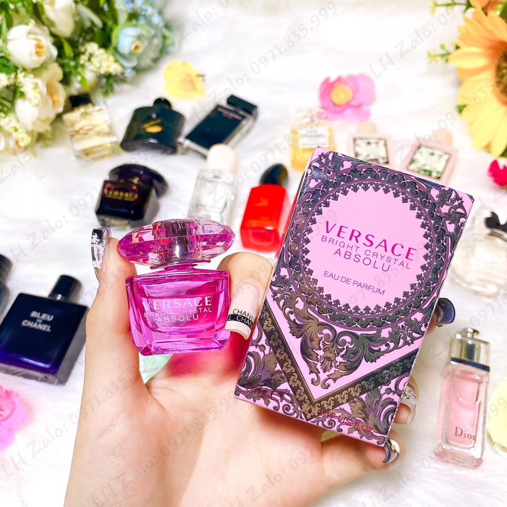 Nước Hoa Versace Nữ, Versace Bright Crystal Mini 5ML, Versace Yellow 5ML, Nước Hoa Mini Nữ Chính Hãng