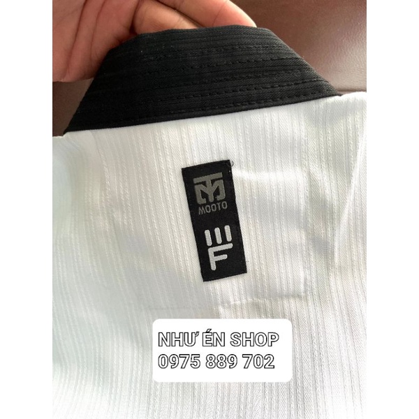 Võ Phục Taekwondo Cổ Đen Mooto Basic Loại Tốt.
