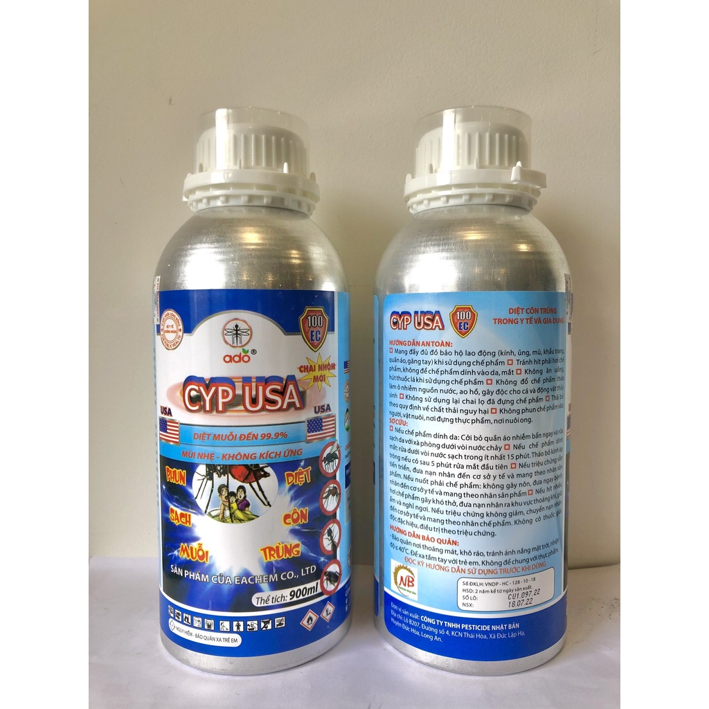 Thuốc diệt côn trùng CYP USA 100ec, thuốc diệt muỗi cypermethrin 900ml