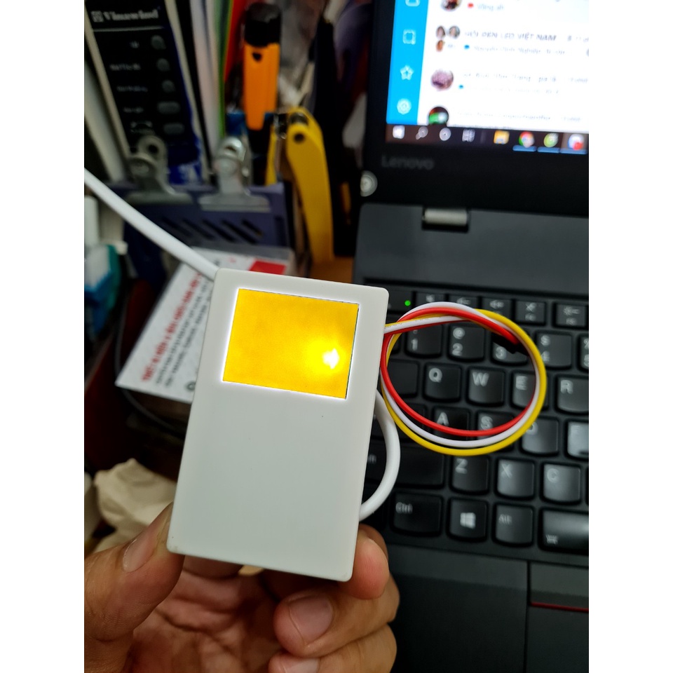 Cảm biến gương 3 mầu 12V và 220V dùng dây led 12V-DC