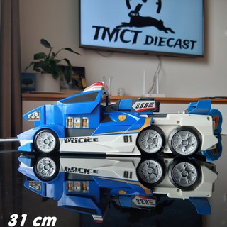 xe ô tô Tomica Hyper Blue Police 01 (chạy pin cho nhạc - dài 310 mm)