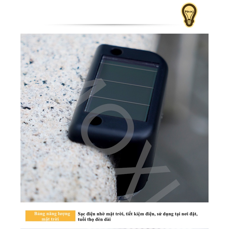 Đèn LED SOLAR chiếu sáng gắn bậc cầu thang sử dụng năng lượng mặt trời dùng trang trí Decor tiện dụng MOXI.