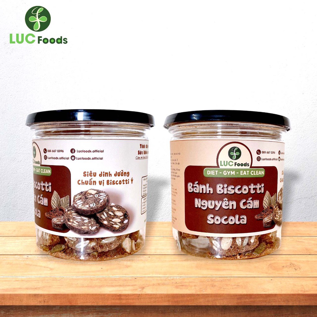 Bánh Biscotti Socola ăn kiêng Nguyên cám LUCfoods - Lành mạnh, Thơm ngon, Phù hợp Eat clean [100g-300g] | BigBuy360 - bigbuy360.vn