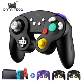 DATA FROG Bluetooth Wireless Game Controller for Nintendo Switch and PC Support Motion Controls/Turbo/Vibration/Gamecube Style A