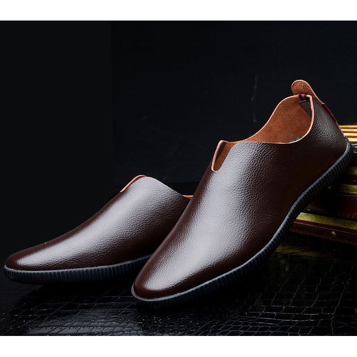 Giày Lười Da Nguyên Miếng MS14-muasam3s
