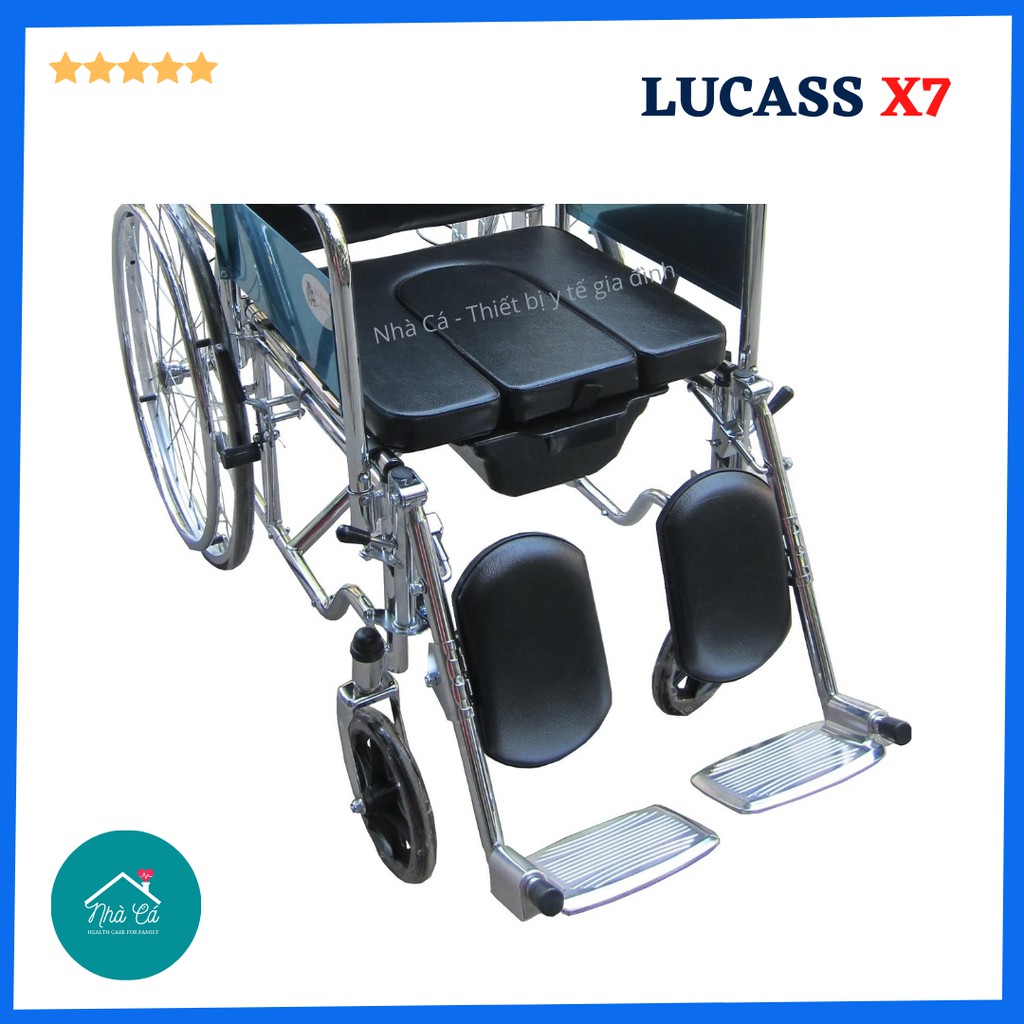 Xe lăn tay có bô và ngả nằm Lucass X7 - Chính Hãng