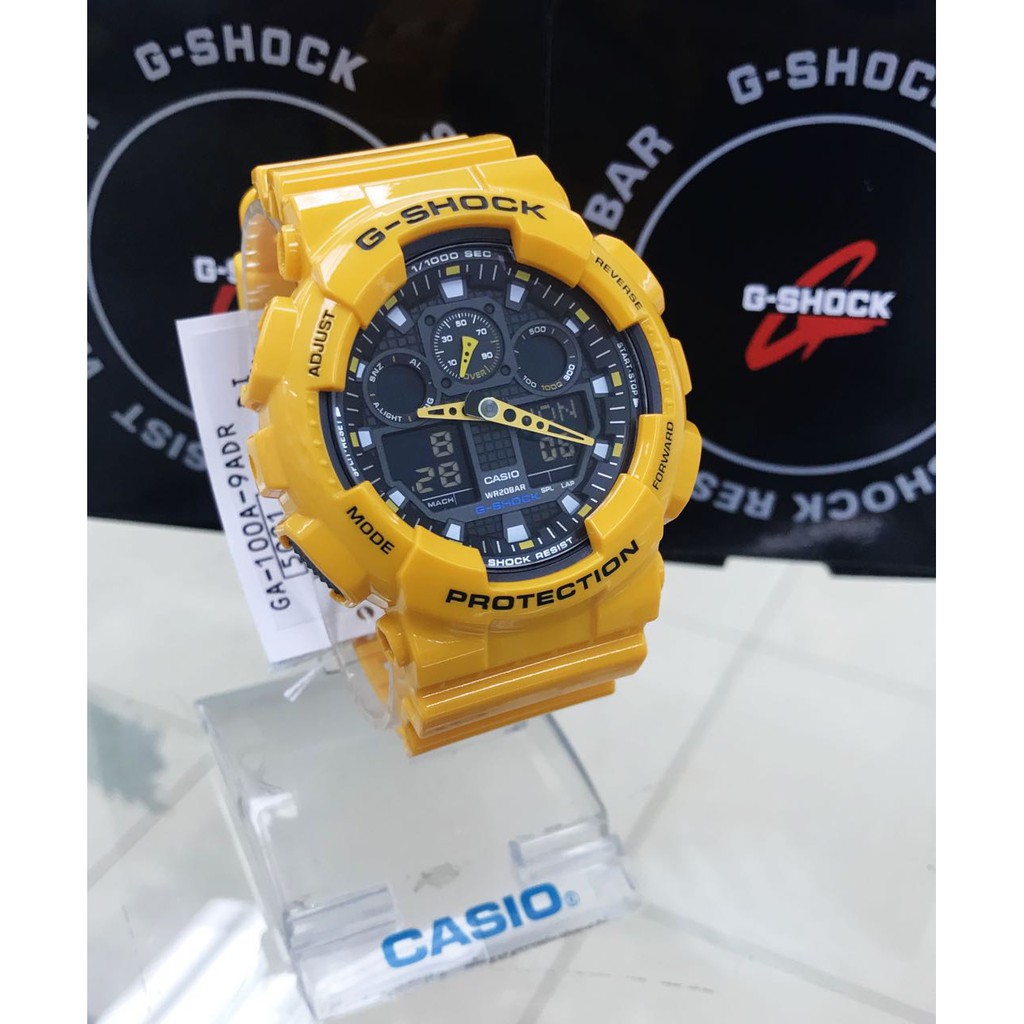 Đồng hồ nam Casio G-Shock GA-100A-9ADR Chính hãng - Siêu phẩm Đại chiến Robot - Chốn