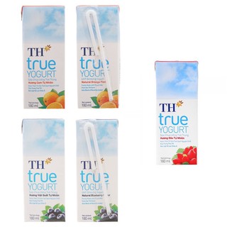 Sữa chua uống TH True milk 180ml các vị cam,dâu,việt quất