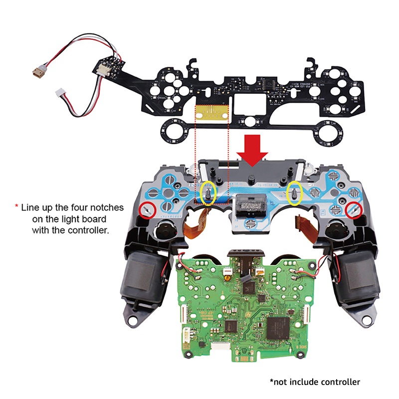 Bộ Nút Bấm Thay Thế Cho Điều Khiển Đèn LED Trong Suốt 8 Màu