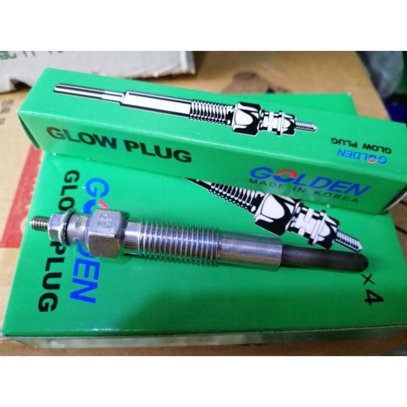 Combo 4 chiếc bugi sấy KIA 1,4 tấn  K165 / K2700/ K3000 ren 10mm dài 85mm hàng Golden Glow Plug Woojin Hàn Quốc