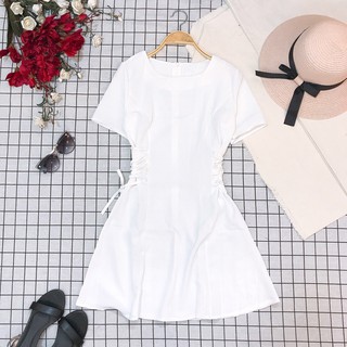 đầm rút nơ 2 bên eo siêu xinh