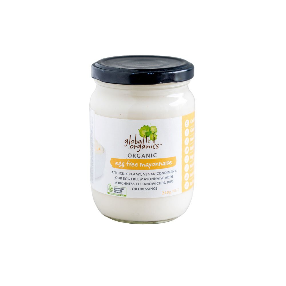 Sốt Vegan Mayonnaise hữu cơ Không Trứng Global Organics 240g