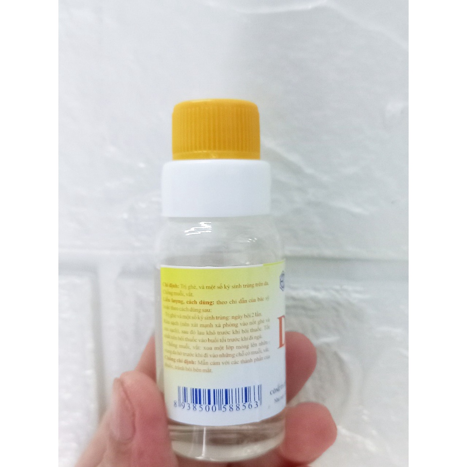 Dung dịch bôi ngoài da D.E.P lọ 17 ml. Dep giúp giảm ngứa do ghẻ, muỗi, côn trùng cắn
