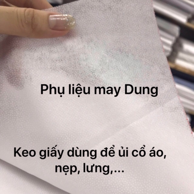 Keo giấy dùng để nẹp áo, cổ áo vừa phải