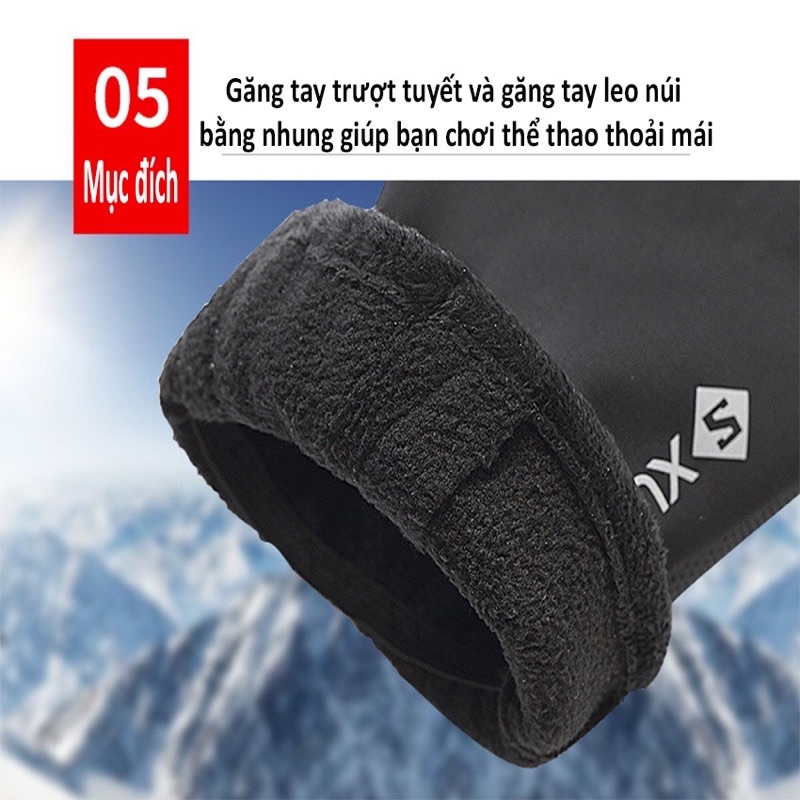 Găng tay chống gió chống nước Boutique Glover,găng tay phượt thủ