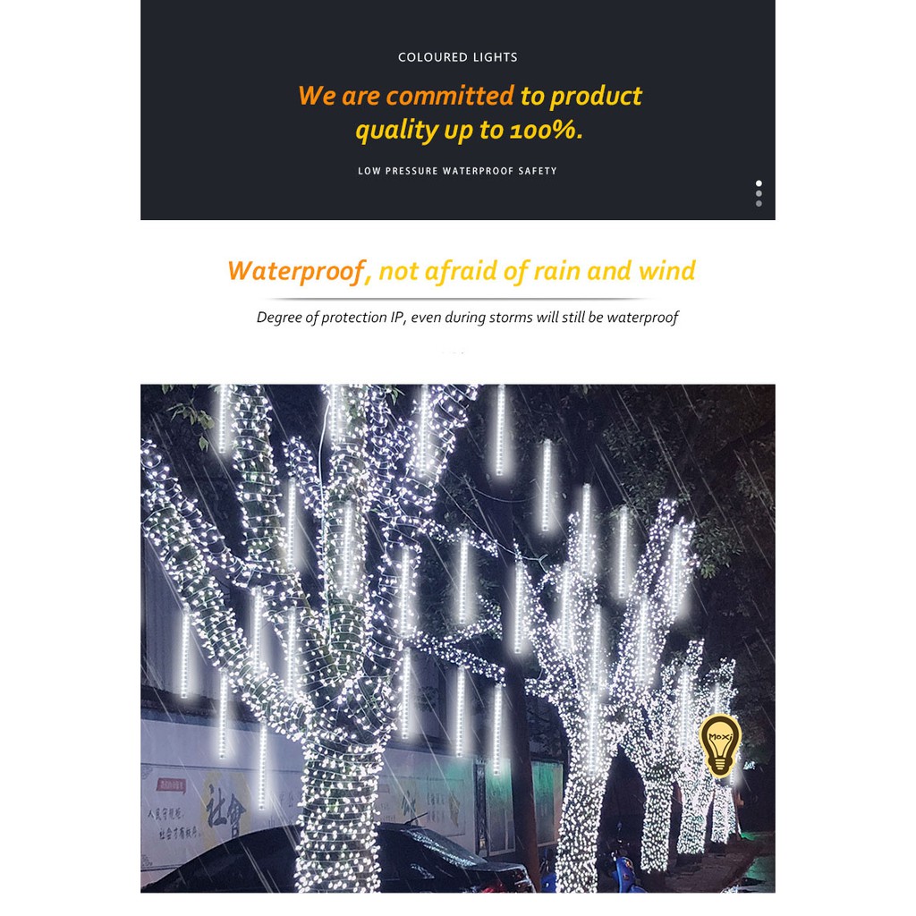 ĐÈN LED SAO BĂNG 8 ỐNG, MỖI ỐNG 30 CM TRANG TRÍ NHÀ CỬA, ĐƯỜNG PHỐ ，DECOR SÂN VƯỜN MOXI.