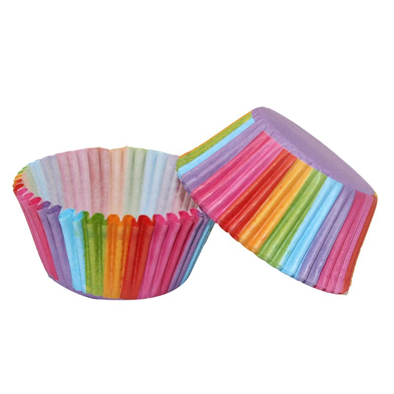 Set 100 Vỏ Giấy Đựng Bánh Cupcake / Socola Tiện Dụng Cho Nhà Bếp Diy