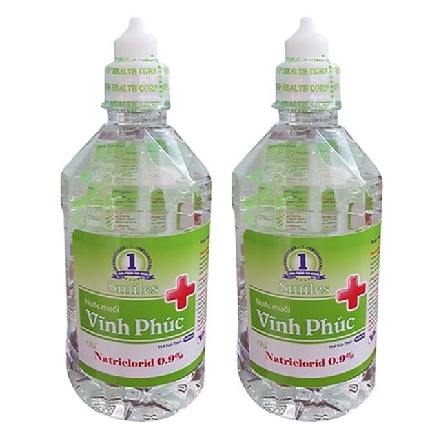 Nước muối sinh lý Vĩnh Phúc chai 500ML