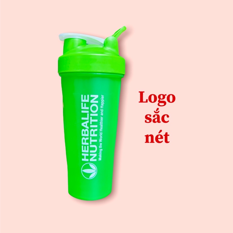 [Mã LIFEHLSALE2 giảm 10% đơn 0Đ] Bình nước thể thao, bình lắc tập gym 600ml có quả lắc lò xo