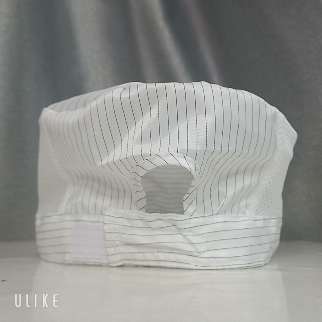 Nón lưới phòng sạch chống tĩnh điện TRẮNG-  XANH cao cấp cho công nhân