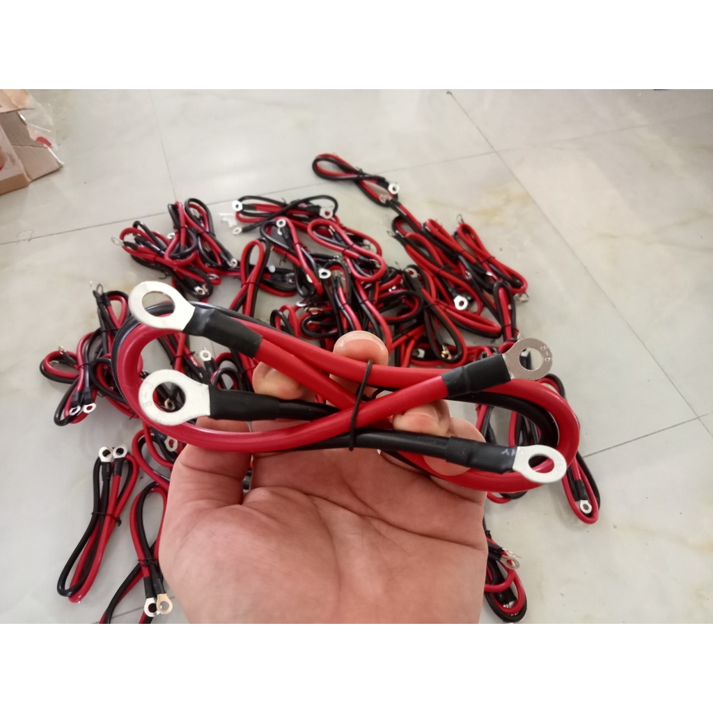 Cặp dây đồng 10mm bấm cos 2 đầu dài 40cm