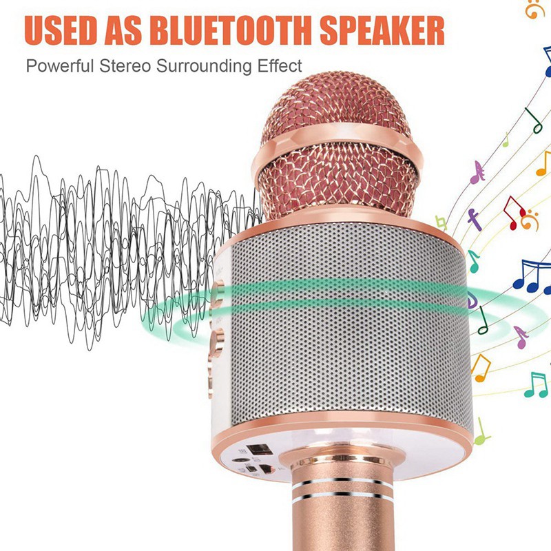 Set 2 Micro Bluetooth Không Dây Hát Karaoke Giáng Sinh / Sinh Nhật