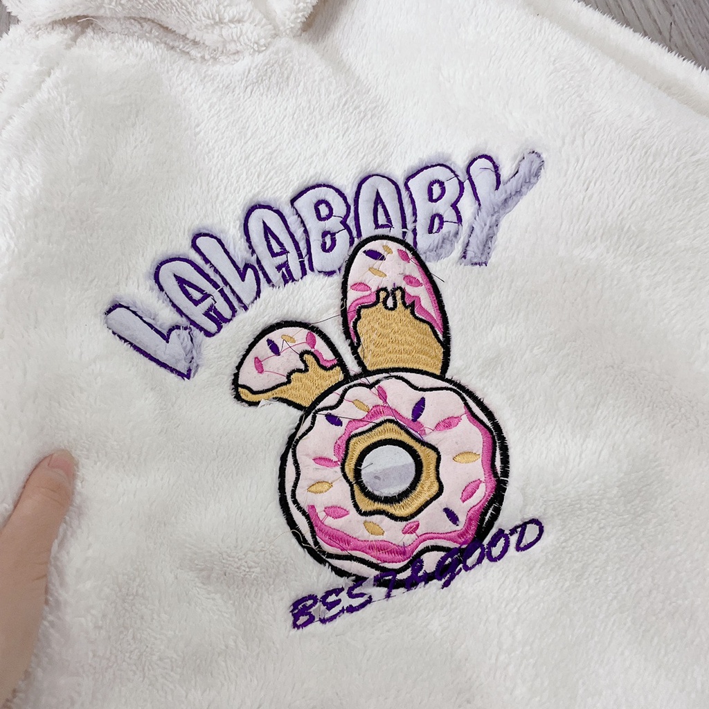 Bộ ngủ lông mũ bò sữa đen trăng/ Bộ ngủ lông mũ thỏ tím xinh xắn/ Bộ ngủ lông mũ nữ ấm áp mùa đông | BigBuy360 - bigbuy360.vn