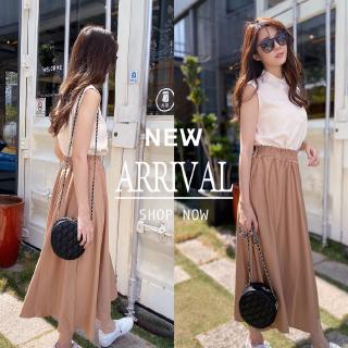 Set áo sát nách và chân váy phong cách Hàn quốc nữ tính