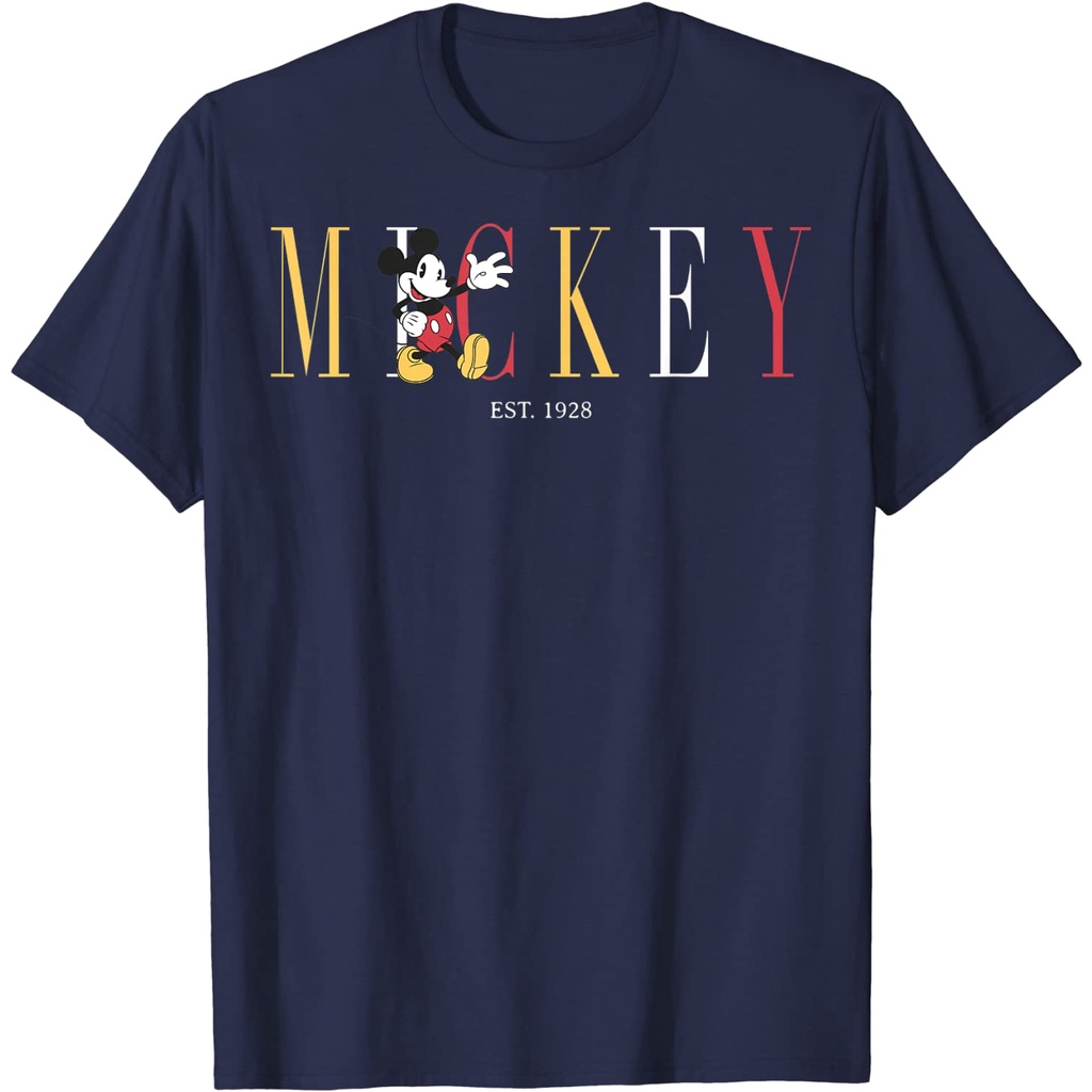 Chuột Mickey Và Những Người Bạn Disney Est. Áo Thun In Chữ Đơn Giản 1928 ​​Áo Thun Nam Ngắn Tay In Hình Chủ Đề Siêu Anh Hùng marvel Sáng Tạo