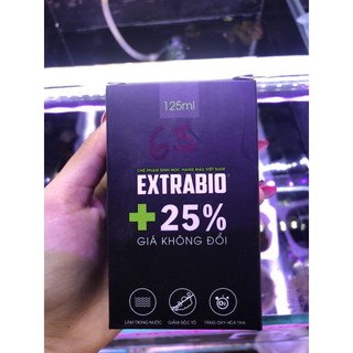 Vi sinh làm trong nước bể cá cảnh Extra Bio 125ml , Vi sinh sinh học Extra Bio