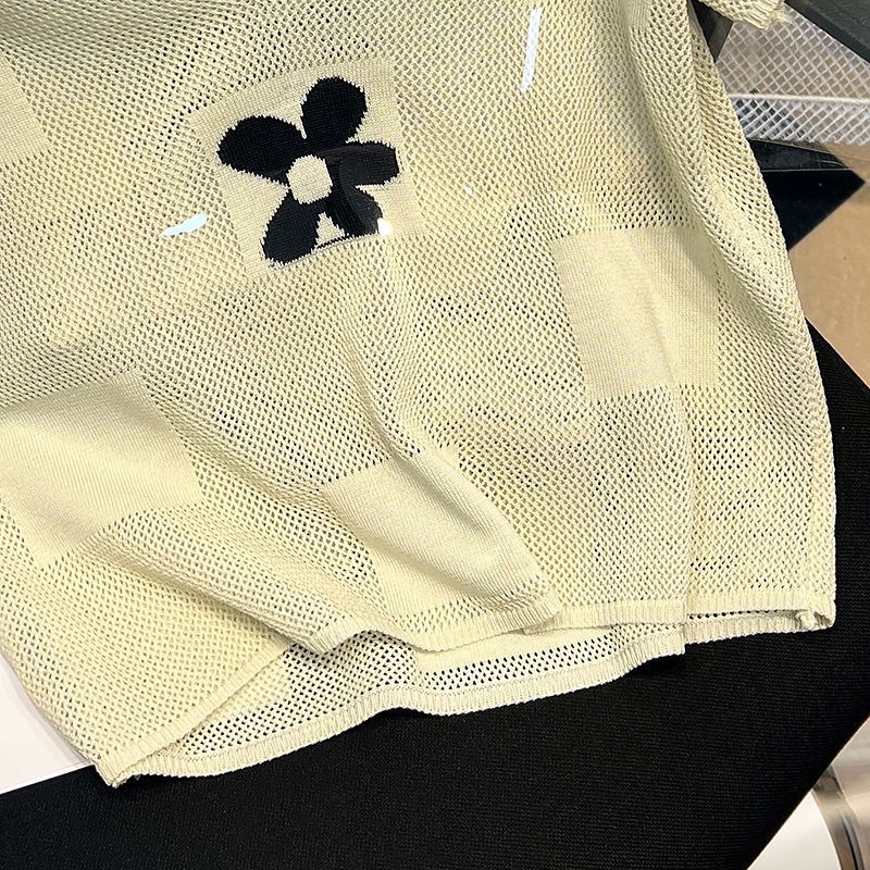 Áo Thun polo Ngắn Tay Họa Tiết Hoa Thời Trang Mùa Hè Mới Cho Nữ