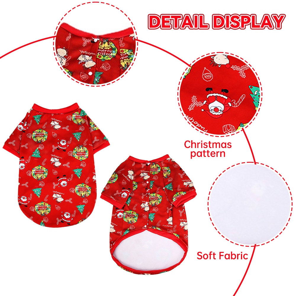 Quần Áo Giáng Sinh Chó Mèo - Áo Quần Noel cho Thú Cưng có Size 4XL cho Thú Cưng Lớn