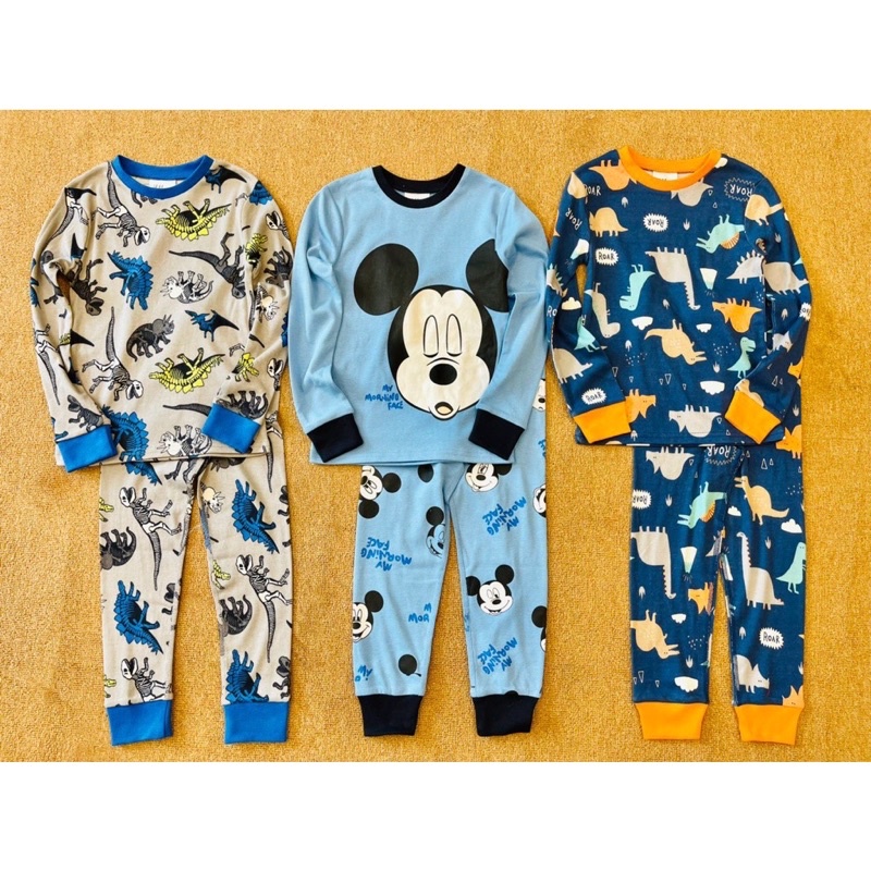 Đồ bộ bé trai HM dư xịn chất cotton bozip hàng hãng họa tiết spiderman, batman